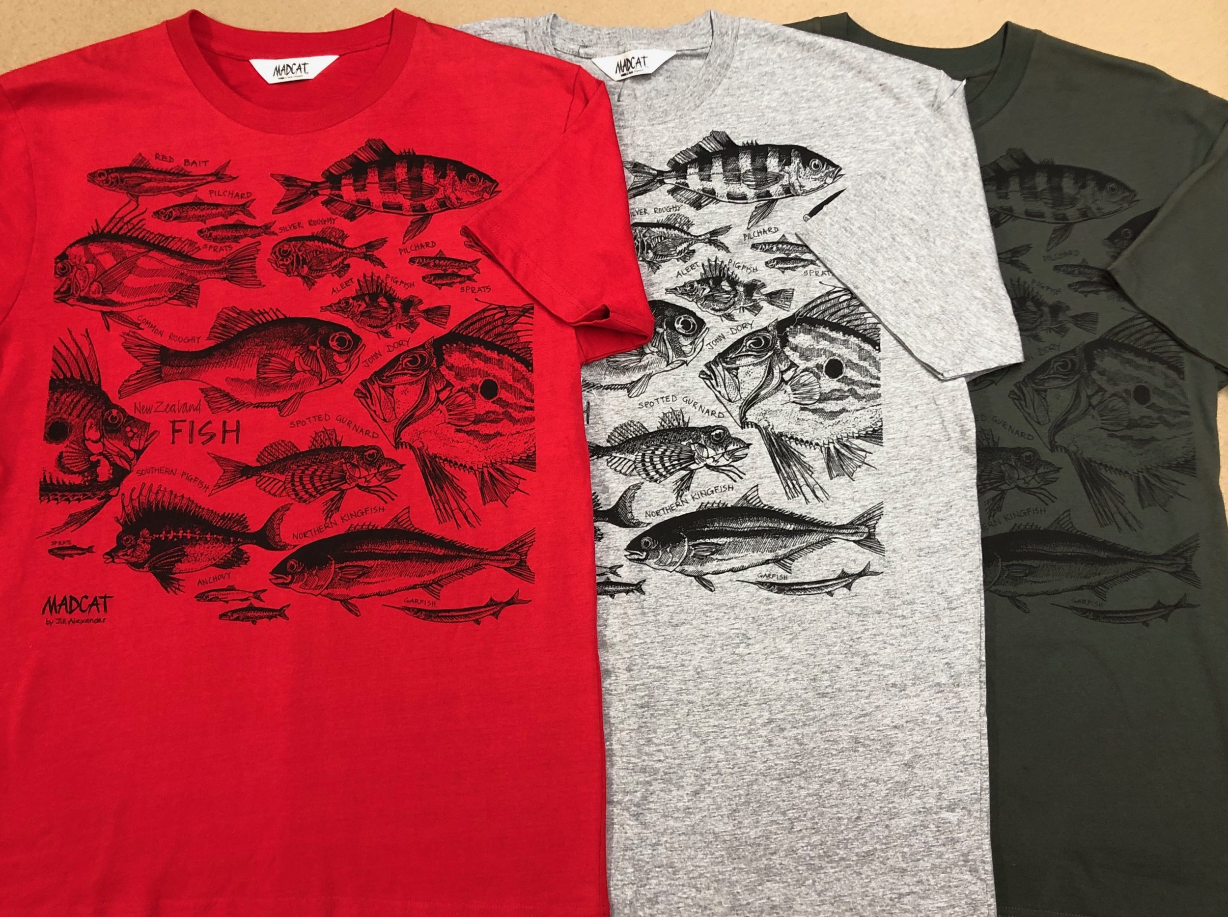 New Zealand Fish T Shirt For Men Madcat